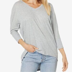 bobi Los Angeles | Front Seams Dolman Tunic Heather Grey